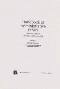 Handbook Administrative Ethics
