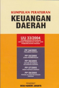 Kumpulan Peraturan Keuangan Daerah