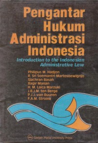 Pengantar Hukum Administrasi Indonesia