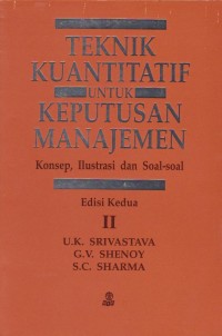 Teknik Kuantitatif untuk Keputusan Manajemen