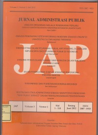 Analisis Organisasi Melalui Pendekatan Perilaku (JAP)