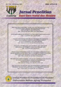 Jurnal Penelitian ilmu sosial dan eksakta