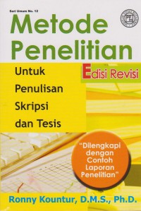 Metode Penelitian : untuk penulisan skripsi & Tesis